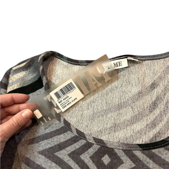 PALME NWT Geometric Patterned Long Sleeve Dress M/L - Picture 4 of 11